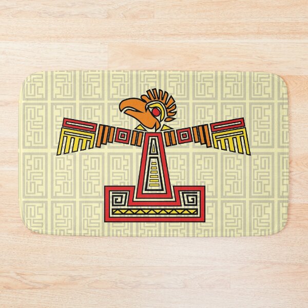 Item preview, Aztec Eagle Design Red, Yellow and orange with aztec style background designed and sold by Jake Purcell.