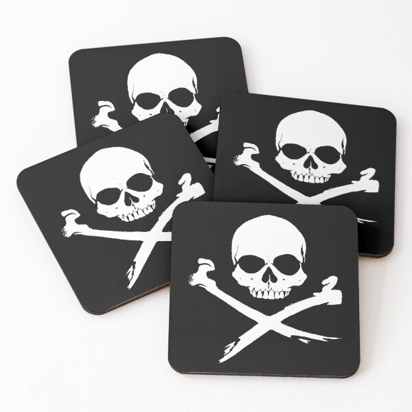 Item preview, Jolly Roger White Skull designed and sold by borderland.