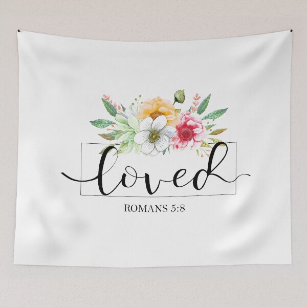 Item preview, LOVED, Romans 5:8 designed and sold by latiendadearyam.