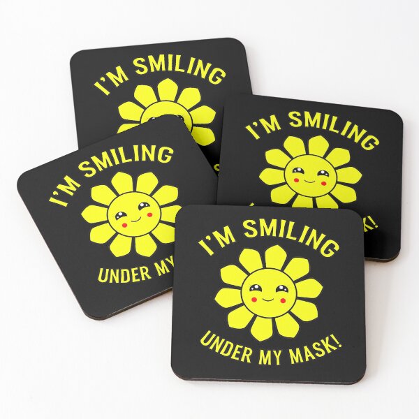 Item preview,  I'm Smiling Under My Mask Sunflower designed and sold by funnytshirtemp.