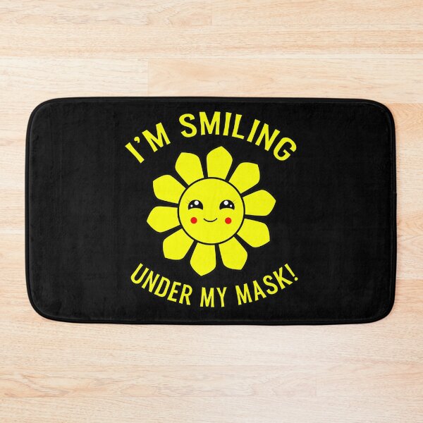 Item preview,  I'm Smiling Under My Mask Sunflower designed and sold by funnytshirtemp.