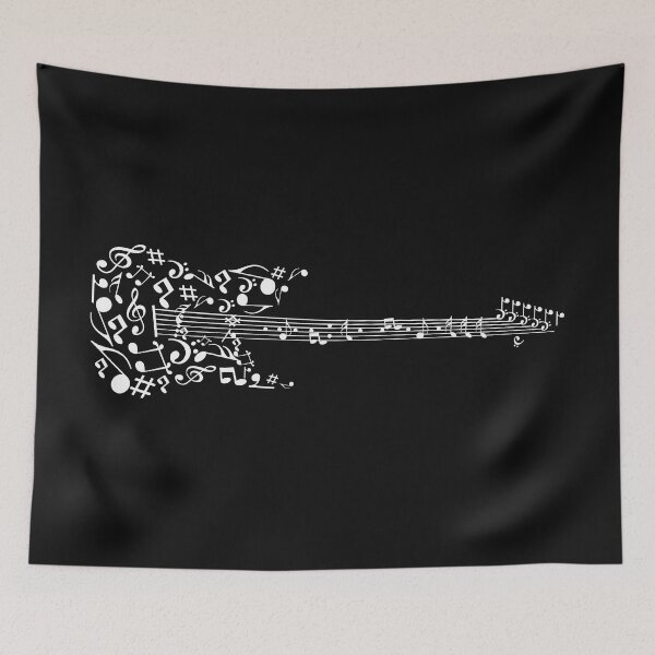 Item preview, Music Notes Guitar designed and sold by Yernarb.