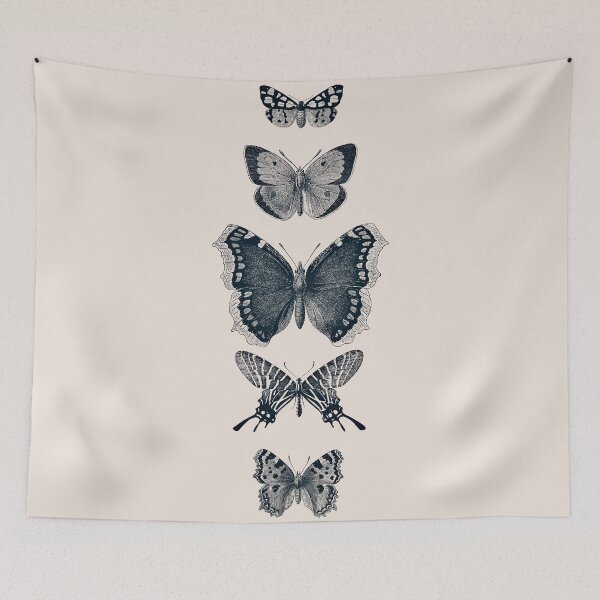 Artikelvorschau, INKED BUTTERFLIES BEIGE by Monika Strigel entworfen und verkauft von SunlightStudios.