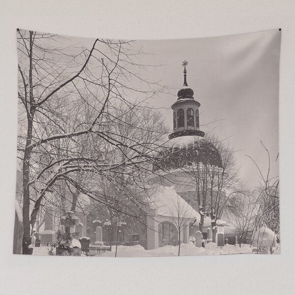 Item preview, Vintage winter view in Switzerland designed and sold by Vintage Designs +.