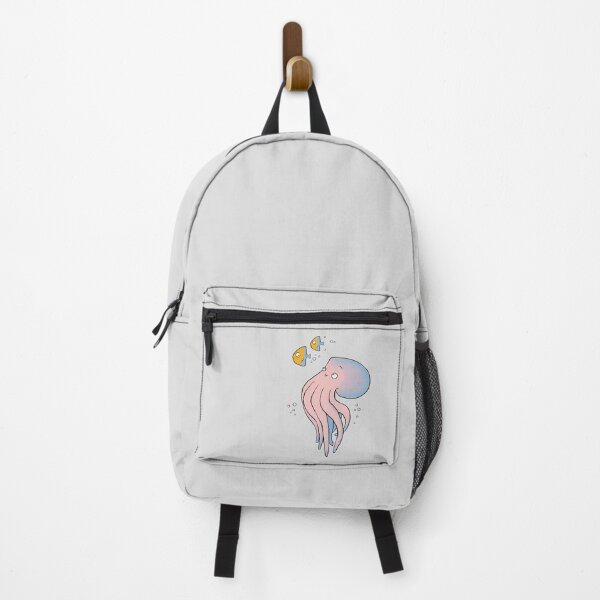 Item preview, Pink and Blue Octopus Chasing Fish designed and sold by MadoMade.