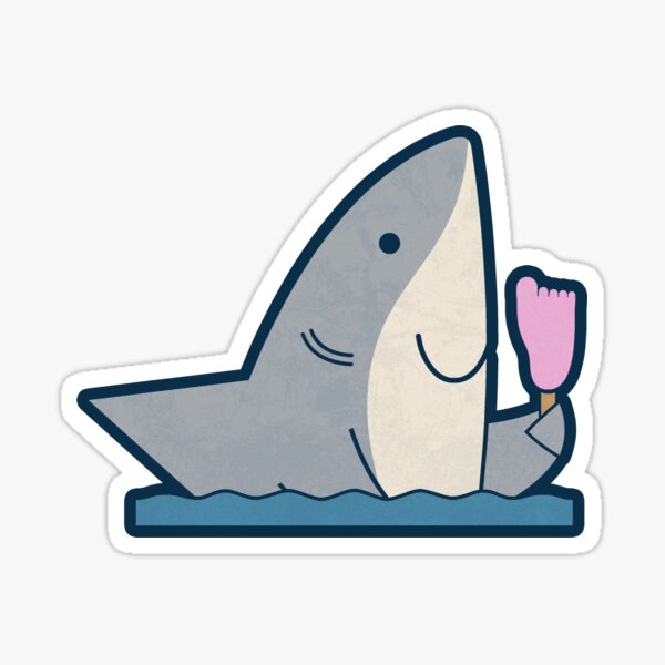Item preview, Ice Cream Shark designed and sold by HandsOffMyDinosaur.