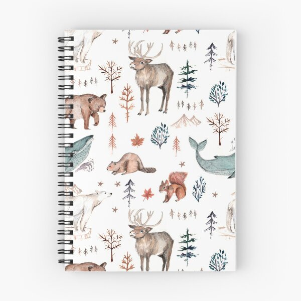 Aperçu de l'œuvre Oeuvre d'aquarelle d'animaux canadiens beige créée et vendue par Petit Faon Prints.