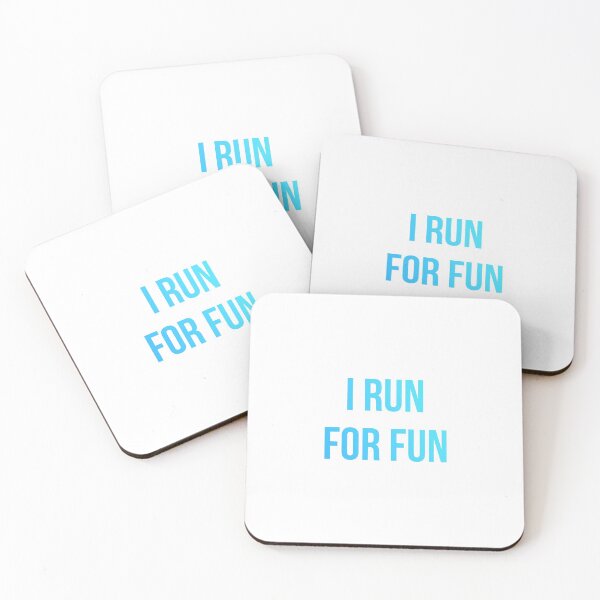 Item preview, I Run For Fun Blue Gradient designed and sold by jackknite.