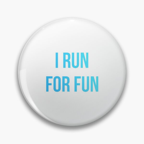 Item preview, I Run For Fun Blue Gradient designed and sold by jackknite.