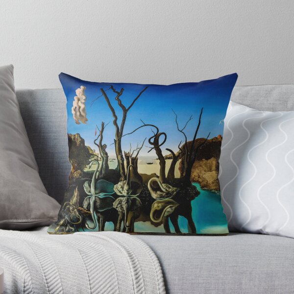 il contient l'une des célèbres doubles images de Dalí. Coussin