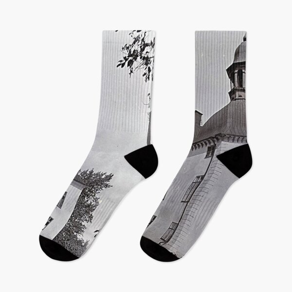 Item preview, Vintage gothic architectural exterior view  designed and sold by Vintage Designs +.