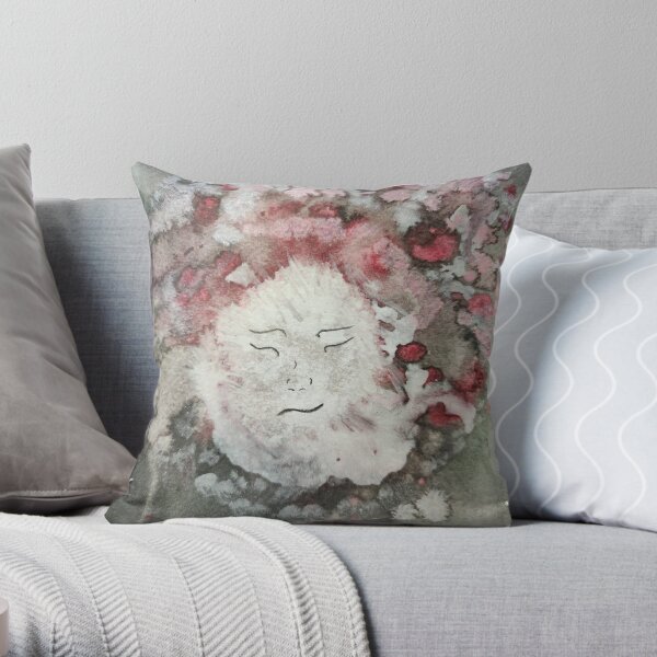 Shamanic Woman Throw Pillow