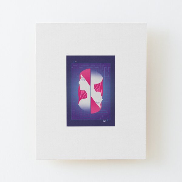 Labyrinth Wood Mounted Print