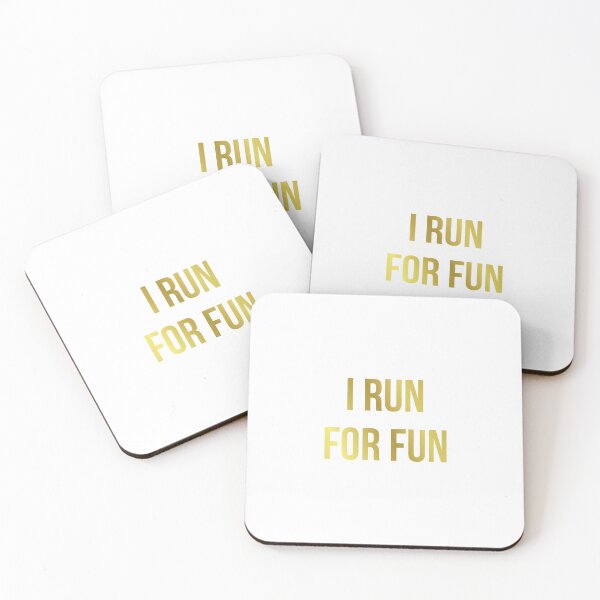 Item preview, I Run For Fun Gold designed and sold by jackknite.