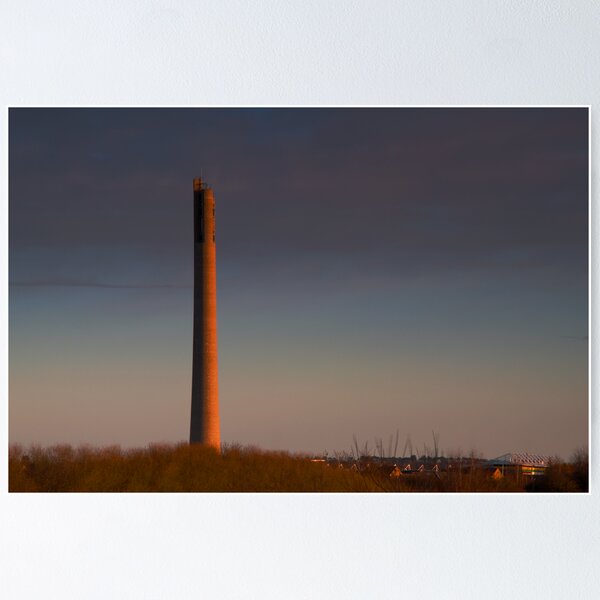 National Lift Tower Dawn Side Lighting Poster