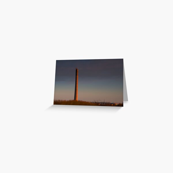 National Lift Tower Dawn Side Lighting Greeting Card