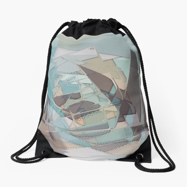 Abstract Melt 2 Drawstring Bag