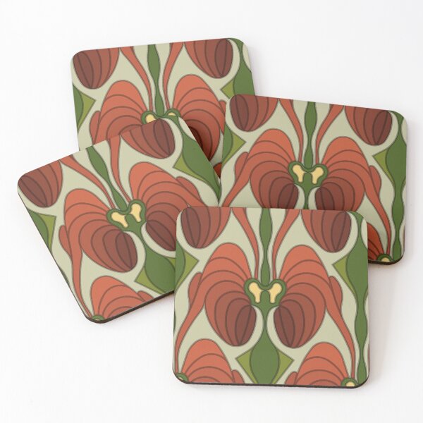 Item preview, K.Moser Line Flower - Reds designed and sold by Raw-Run.