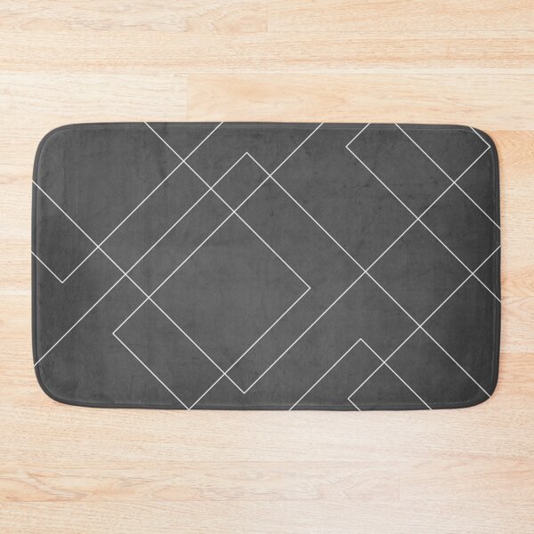 Item preview, Overlapping Diamond Lines on Charcoal Gray designed and sold by simplydesignart.
