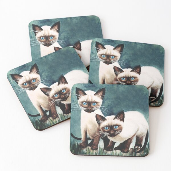 Item preview, Two Curious Siamese Kittens designed and sold by Lois-jessop.