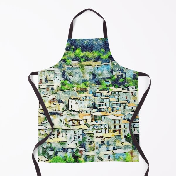 Item preview, Buildings of the village on the hill among the trees designed and sold by Giuseppe Cocco.