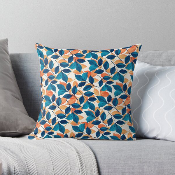 Orange and teal outlet cushions