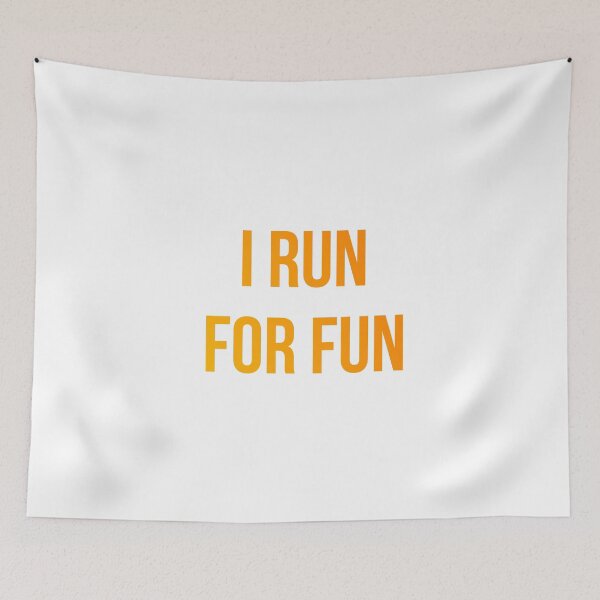 Item preview, I Run For Fun Orange Gradient designed and sold by jackknite.