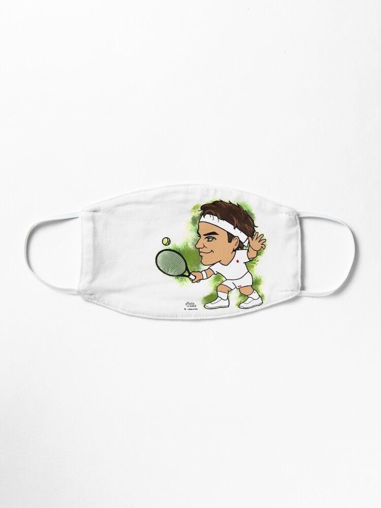 "Roger Federer" Mask by Colacatlee | Redbubble