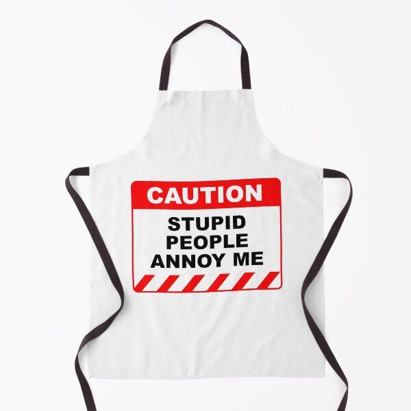 Item preview, Funny Human Caution Label / Sign STUPID PEOPLE ANNOY ME Sayings Sarcasm Humor Quotes designed and sold by ColorMeHappy123.