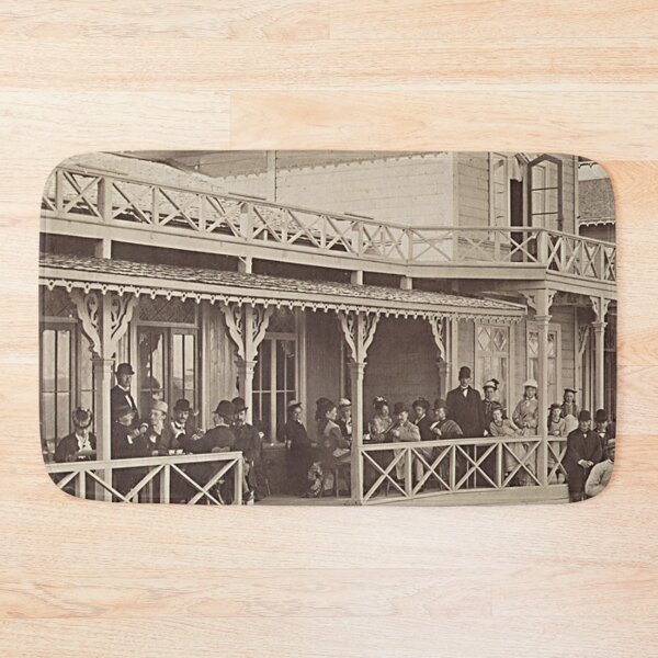Item preview, Vintage wooden architectural exterior view  designed and sold by Vintage Designs +.