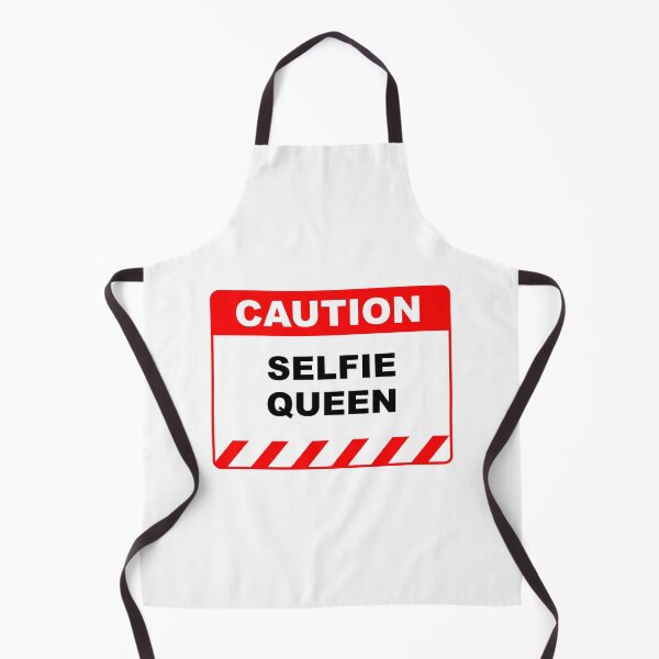 Item preview, Funny Human Caution Label / Sign SELFIE QUEEN Sayings Sarcasm Humor Quotes designed and sold by ColorMeHappy123.