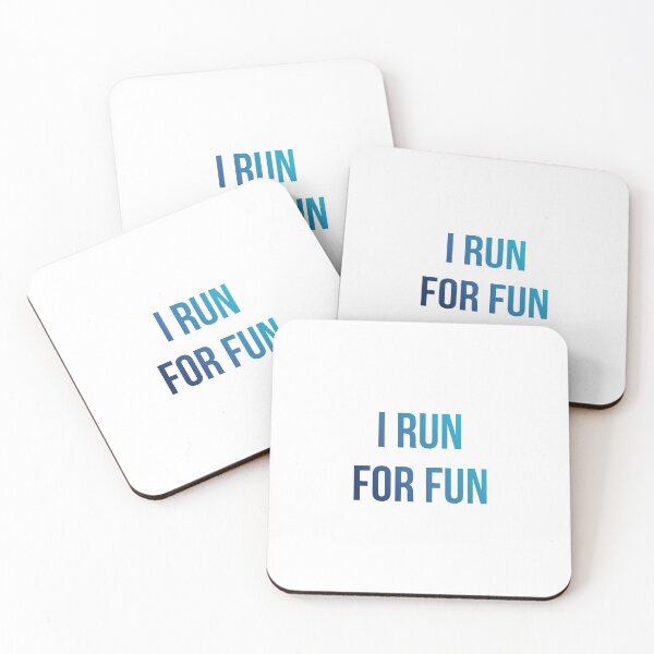 Item preview, I Run For Fun Deep Blue Gradient designed and sold by jackknite.