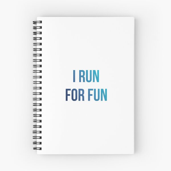 Item preview, I Run For Fun Deep Blue Gradient designed and sold by jackknite.