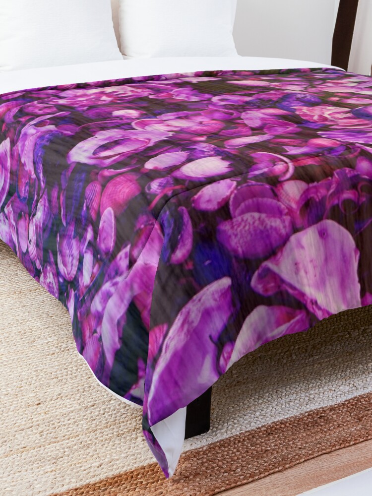 Alternate view of Pink and Purple Fantasy Sea Shell Print Comforter