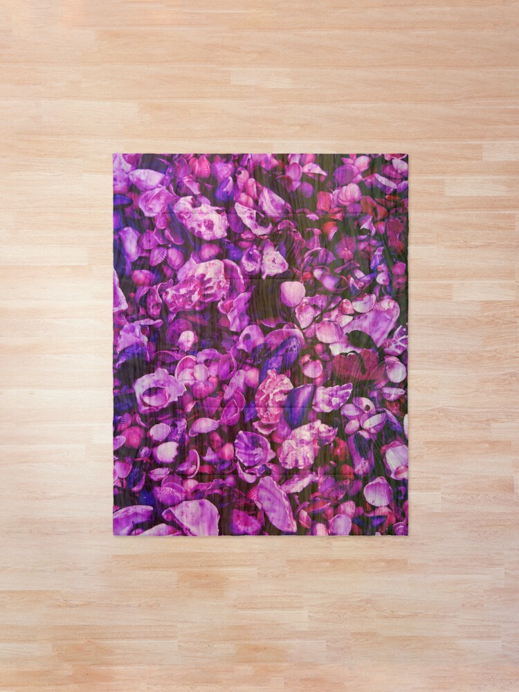 Alternate view of Pink and Purple Fantasy Sea Shell Print Comforter