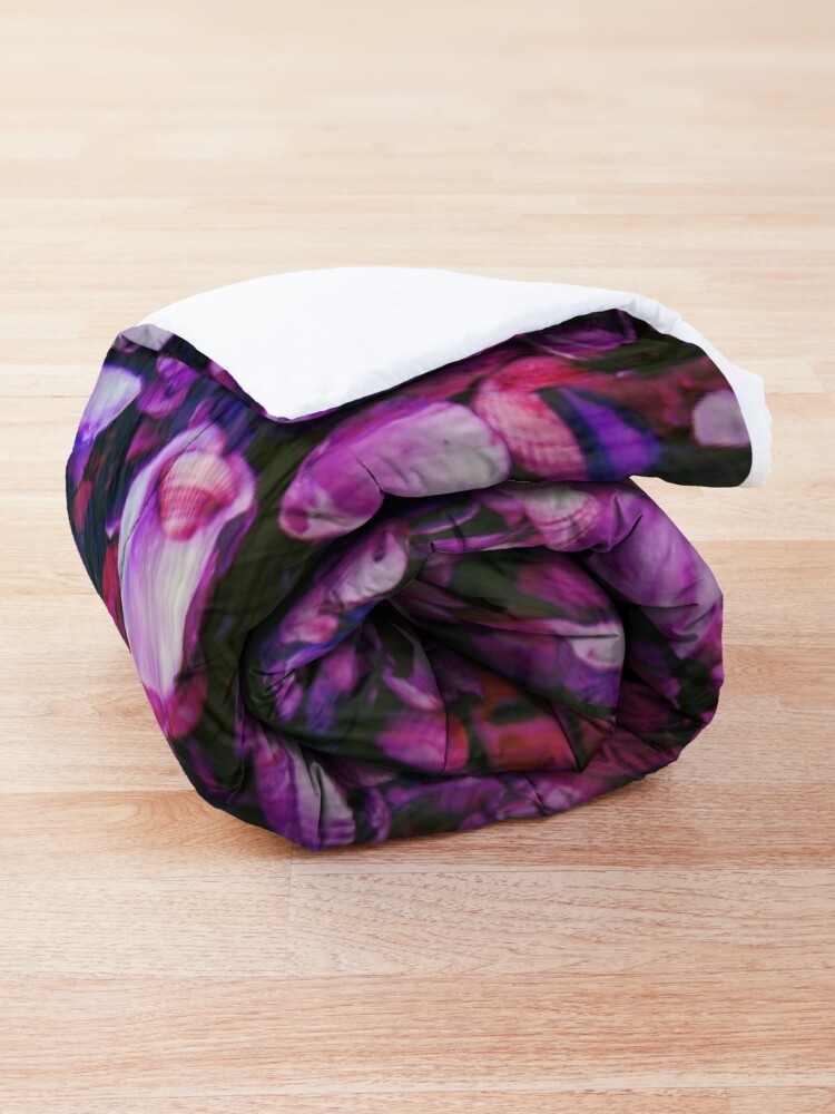 Alternate view of Pink and Purple Fantasy Sea Shell Print Comforter