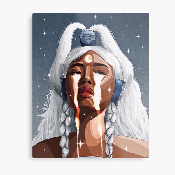 Yue the Moon Spirit Metal Print