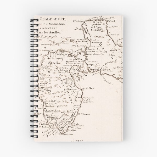 Item preview, Vintage Guadeloupe Island Map (1780) designed and sold by BravuraMedia.