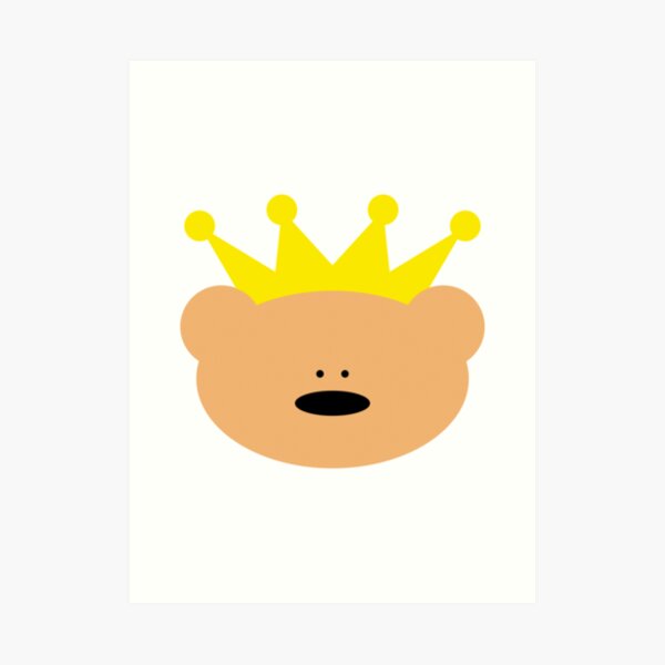 “Teddy Bear with royal crown” Art Print by chrisbears | Redbubble