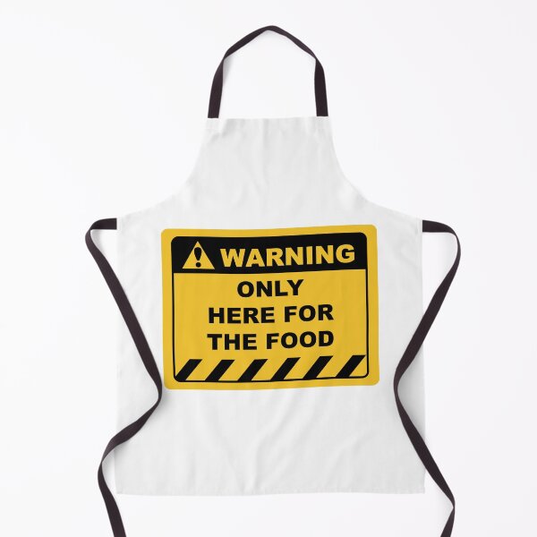Item preview, Funny Human Warning Label / Sign ONLY HERE FOR THE FOOD Sayings Sarcasm Humor Quotes designed and sold by ColorMeHappy123.