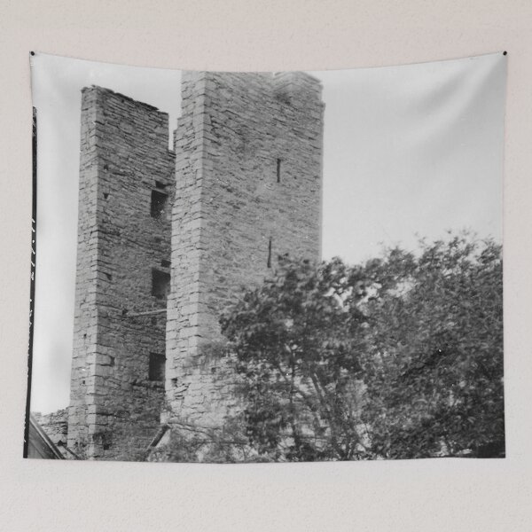 Item preview, Vintage gothic architectural exterior view  designed and sold by Vintage Designs +.