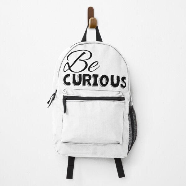 Item preview, Be curious black on white designed and sold by Shus-arts.