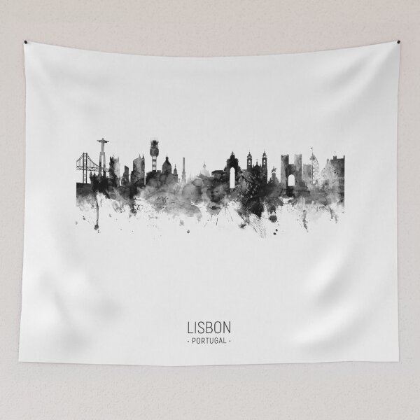 Item preview, Lisbon Portugal Skyline designed and sold by ArtPrints.