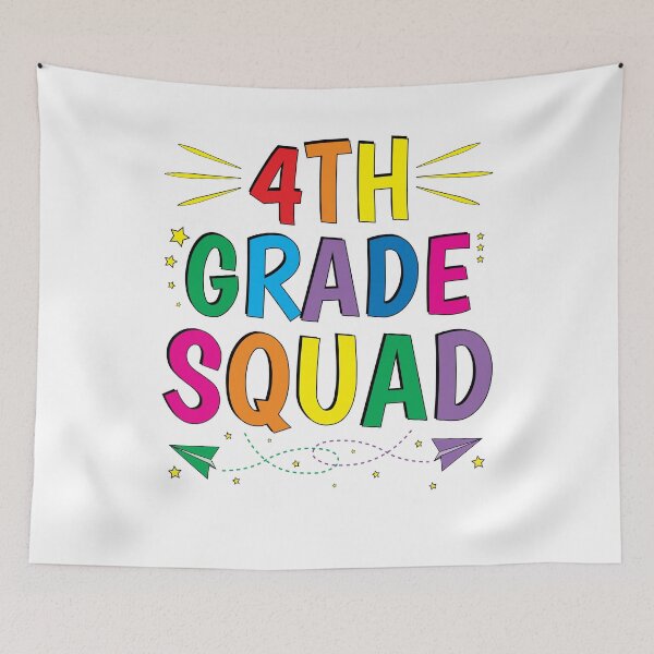 Item preview, 4th Grade Squad Fourth First Day of School designed and sold by ZNOVANNA.