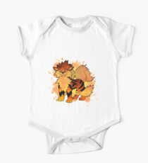 Arcanine - with background One Piece - Short Sleeve