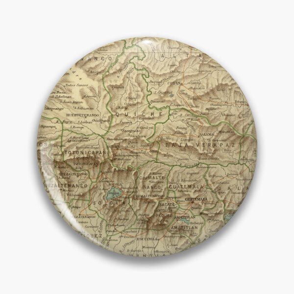Item preview, Vintage Guatemala Map (1883) designed and sold by BravuraMedia.
