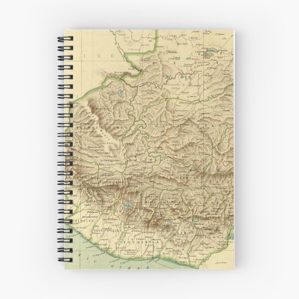 Item preview, Vintage Guatemala Map (1883) designed and sold by BravuraMedia.