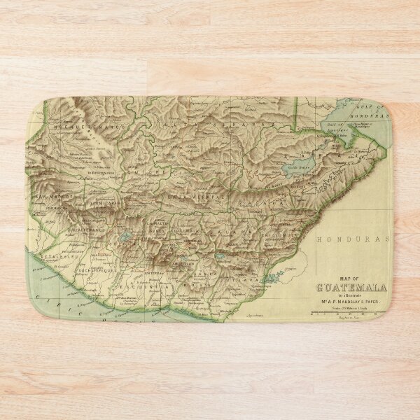 Item preview, Vintage Guatemala Map (1883) designed and sold by BravuraMedia.