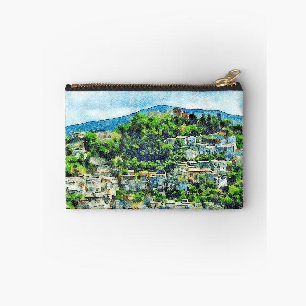 Item preview, Buildings of the village on the hill among the trees designed and sold by Giuseppe Cocco.
