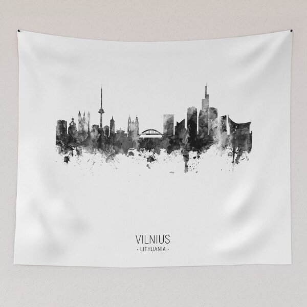 Item preview, Vilnius Lithuania Skyline designed and sold by ArtPrints.